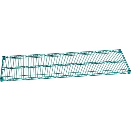Nexel S1860G Poly-Green Epoxy Wire Shelf 60inW x 18inD S1860GZ